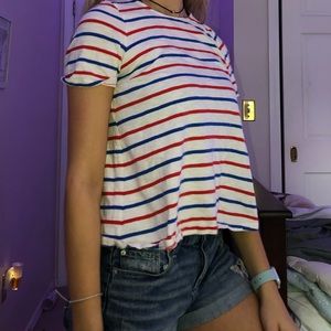 Old Navy Striped Boyfriend Tee